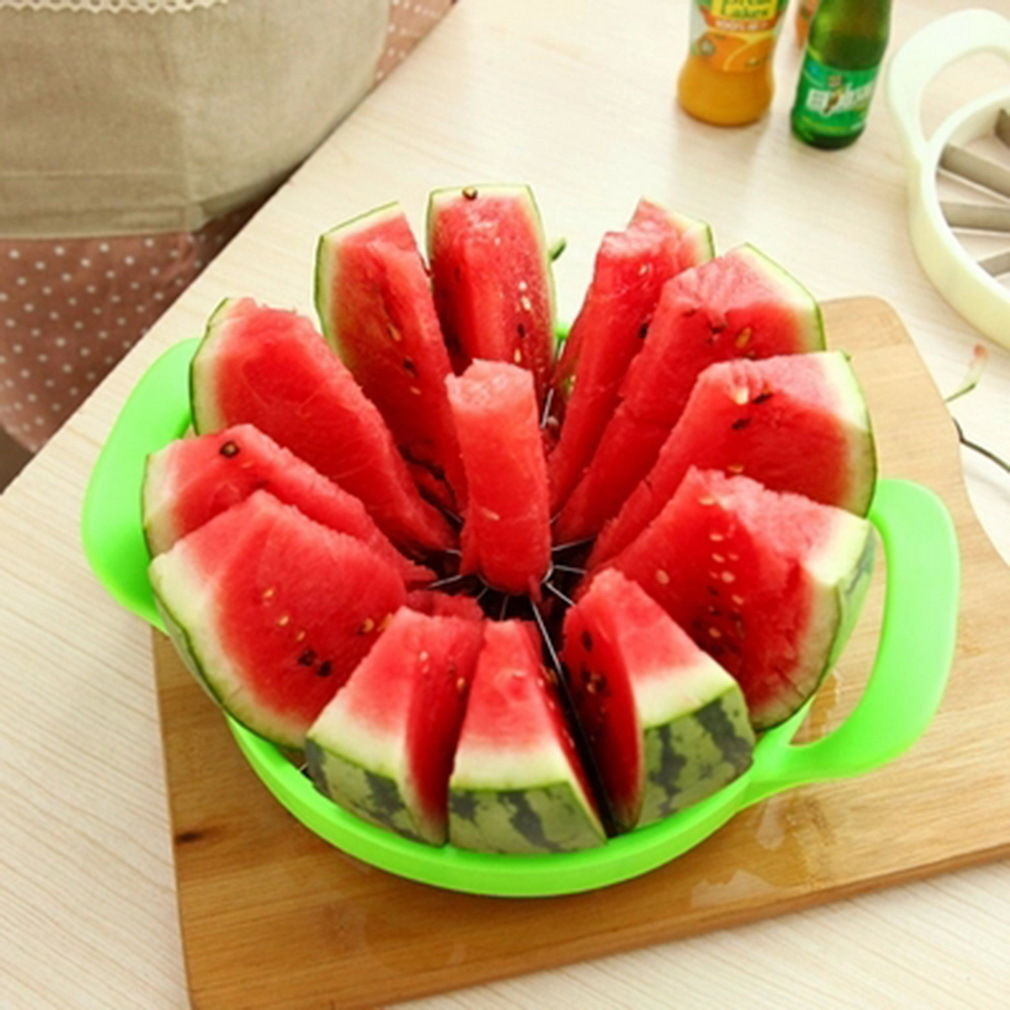 New Fruit Watermelon Melon Cantaloupe Stainless Steel Cutter Slicer Kitchen Tool