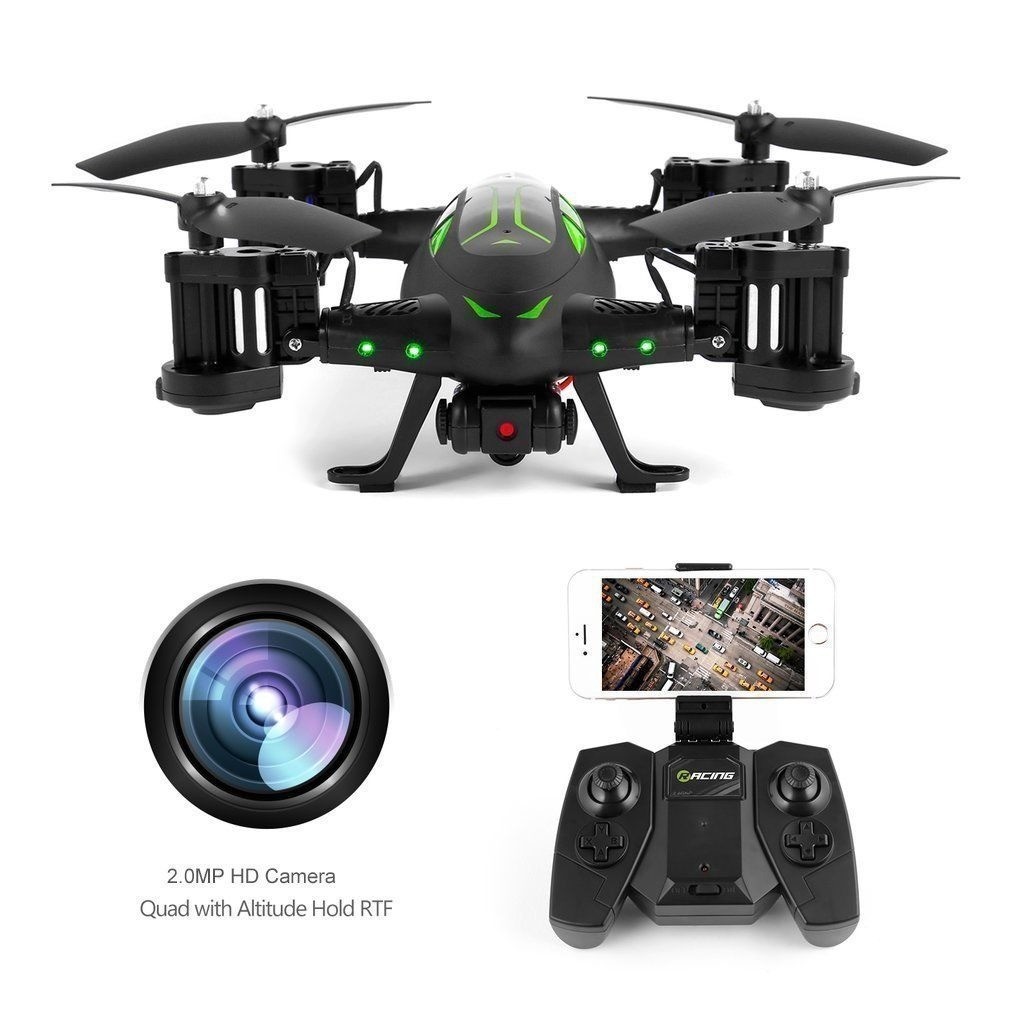 RC Flying Car Drone with HD Camera 2 in 1 AirRoad Double Model RC