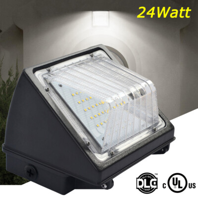 Commercial Electric 24W LED Wall Pack Area Light 5000K Outdoor Security Lighting