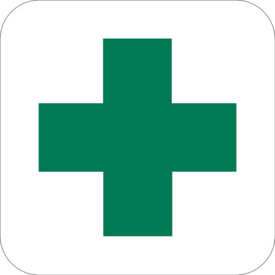 Square Metal Sign Multiple Sizes First Aid Transportation Public Services A