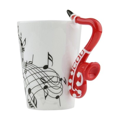 Musical Instrument Note Style Ceramic Mug