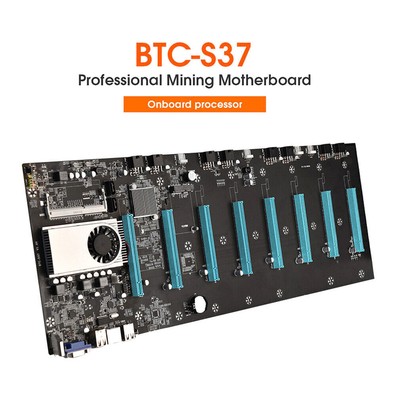 XT-XINTE BTC-37 Mining Motherboard CPU Set Video Card Slot DDR3 Memory Slot