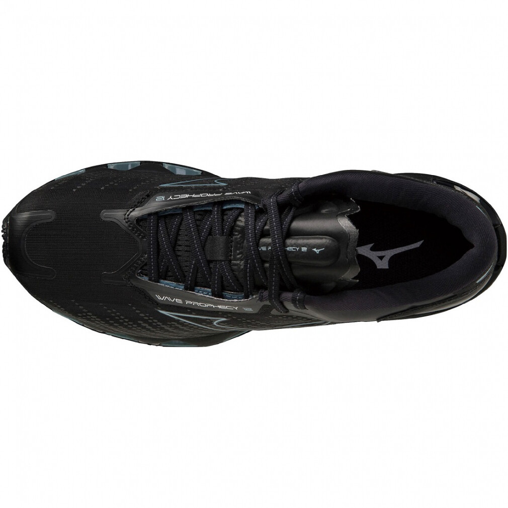 Pre-owned Mizuno Men's Running Shoes Wave Prophecy 12 Black/gray J1gc2300 52 2023 Oki06