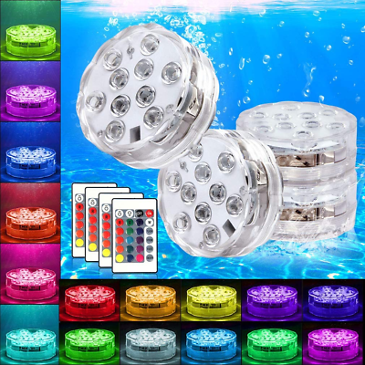 Submersible led 2024 lights with remote