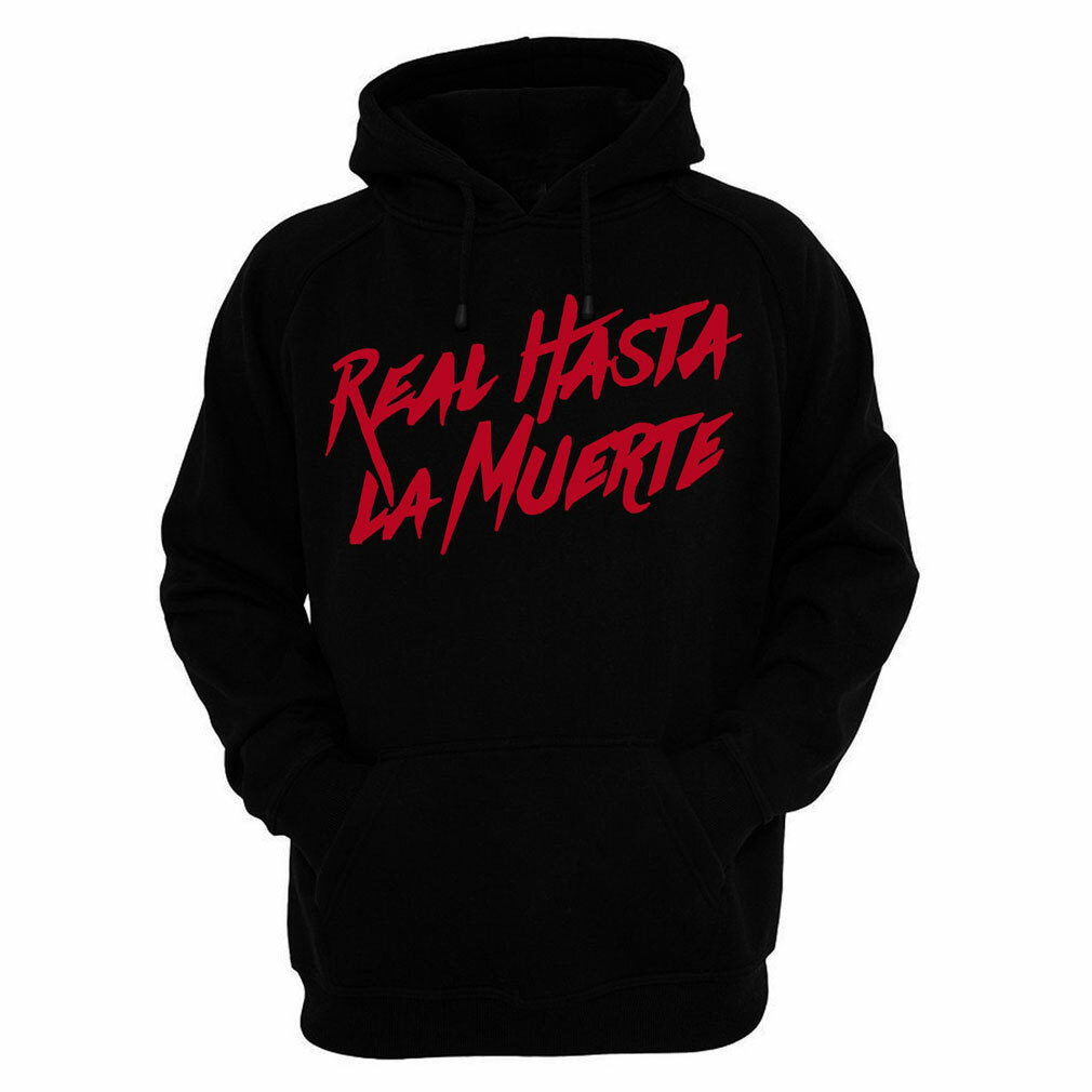 real hasta la muerte hoodie red