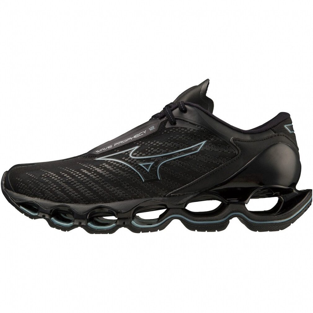 Pre-owned Mizuno Men's Running Shoes Wave Prophecy 12 Black/gray J1gc2300 52 2023 Oki06