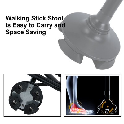 walking cane folding stick safety trusty alarm pivot reliable base light