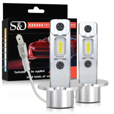 Super Bright H1 H3 CSP LED Bulb Car Fog Lights Driving Running Lamp White Yellow
