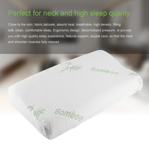 1 Pack Queen Hot Bamboo Pillow Memory Foam Hypoallergenic Cool