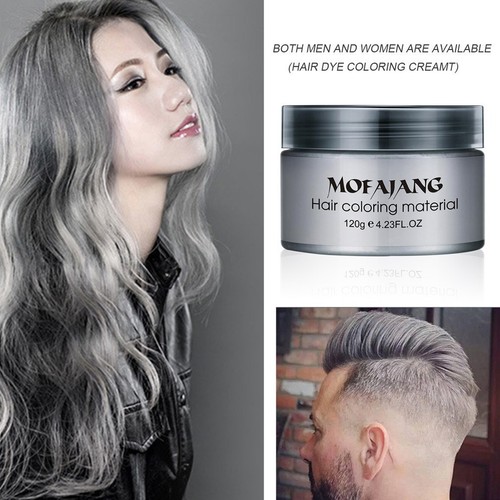 Silver Colour Grey Hair Wax Men Women Grandma Hair Ash Dye Gray