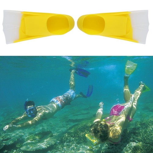 Adjustable Swim Flippers Fins Swimming Diving Learning Tool Green Small
