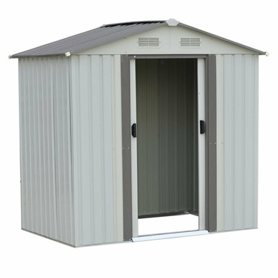 Water-chestnut Outdoor Garden Storage Shed Utility Backyard Lawn Steel Tools ...