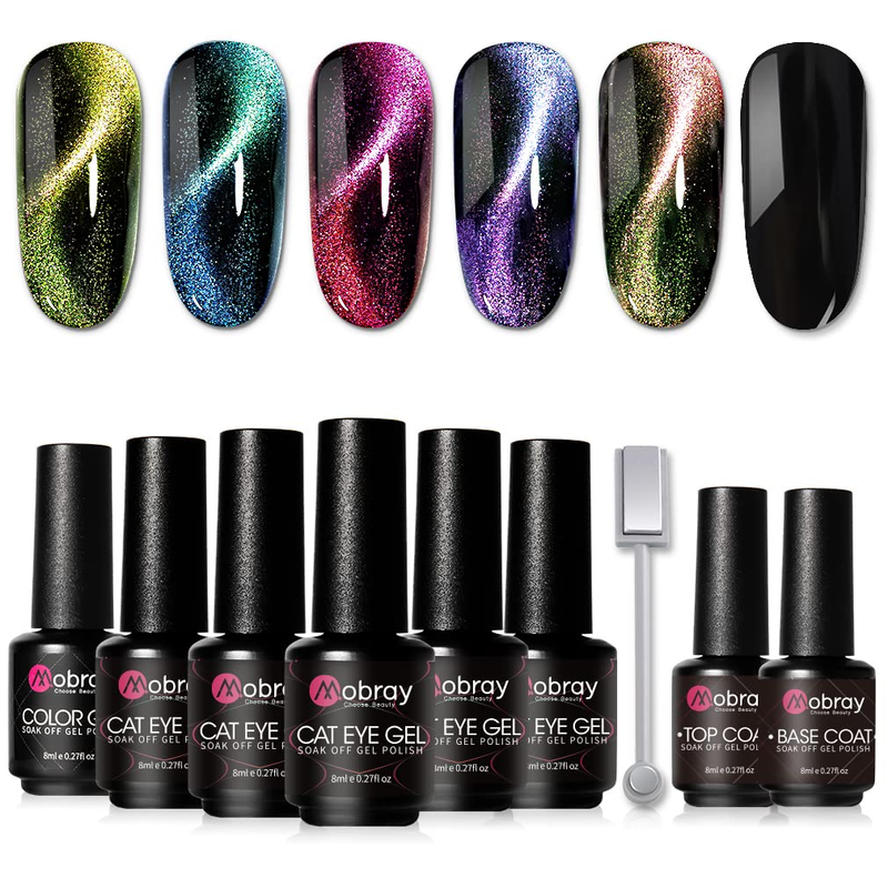 5D Cat Eye Gel Nail Polish Set Soak off UV LED Chameleon Magnetic Nail Gel Polis