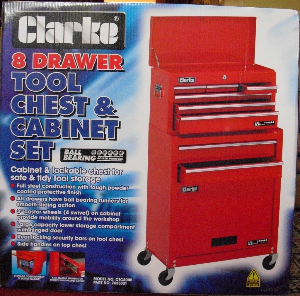 Clarke CTC800B 8 Drawer Steel Tool Chest & BRAND NEW! in