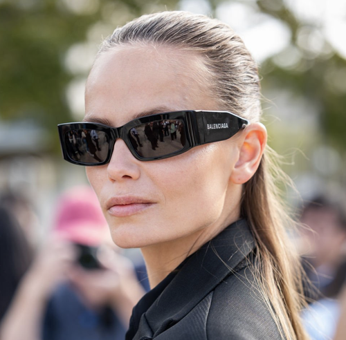 BALENCIAGA BALENCIAGA BB0328S-001 BLACK SUNGLASSES