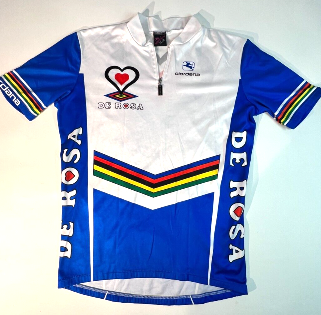 DE ROSA CYCLING JERSEY GIORDANA made in Italy medium-small