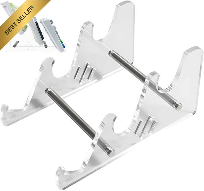 1 Pcs 3-Tier Acrylic Key Board Holder Display Stand, Keyboard Display Stand Stor