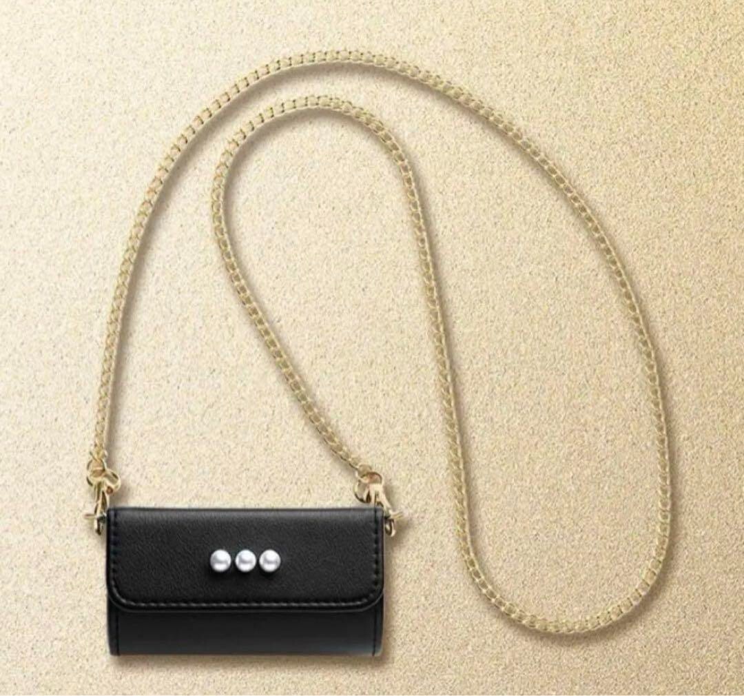 shu uemura × TASAKI 黒ポーチ TASAKI x shu uemura collaboration original mini shoulder