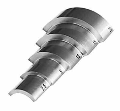 Curved Step Calibration Test Block  2.5 5 10 15 20mm 1018 Steel NDT Testing 