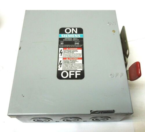 Siemens GF321N General Duty Safety Switch 30 AMP 240 Volts Disconnect  <642P2