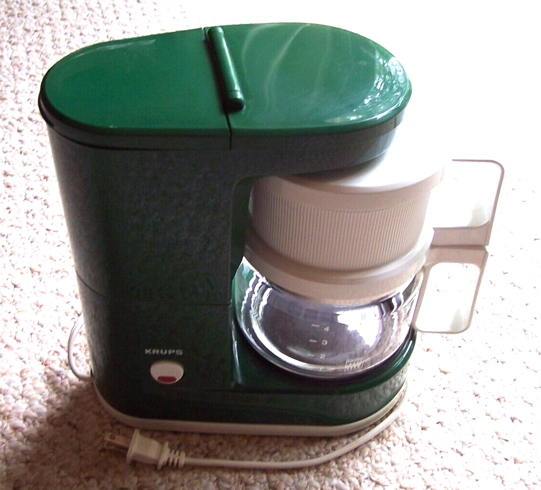 Krups Type 170 4-CUP Coffee Maker Green Tested