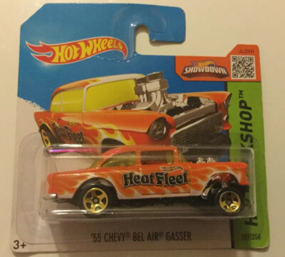 Hot wheels Flames 2017 55 Chevy Bel Air Gasser Heatfleet