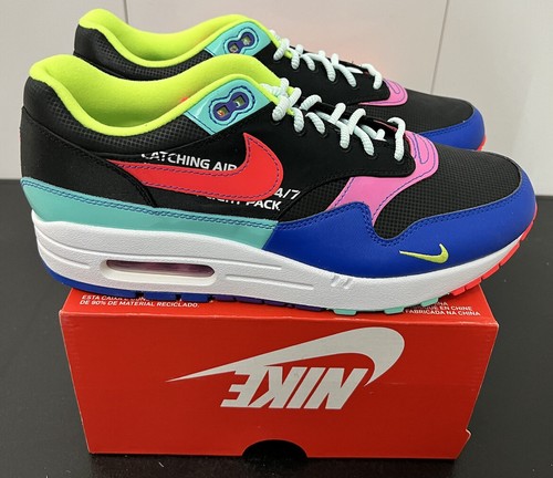 中古NIKE AIR MAX1 SE REFLECTIVE US11 29cm Nike Air Max 1 SE Reflective Safari Off Noir Hyper Blue