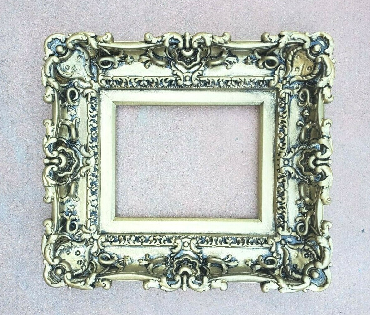 8.5x11 Vintage Gold Frame, Victorian Frame, Baroque Ornate