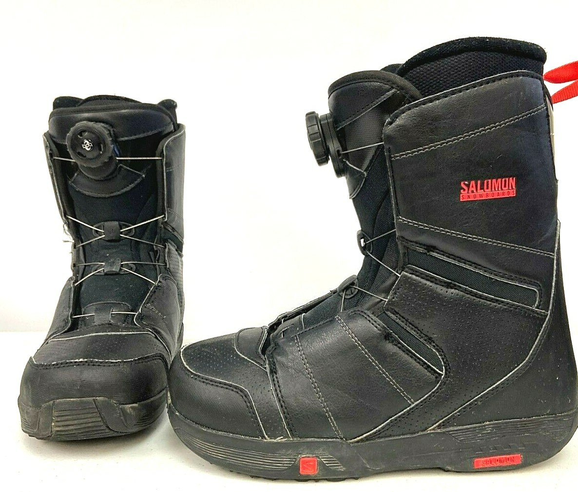 Salomon Faction Boa Snowboard Boots Sz 7, 25 cm Mens Black