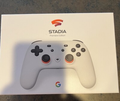 Google Stadia Premiere Edition Controller Chromecast Bundle - Clearly White