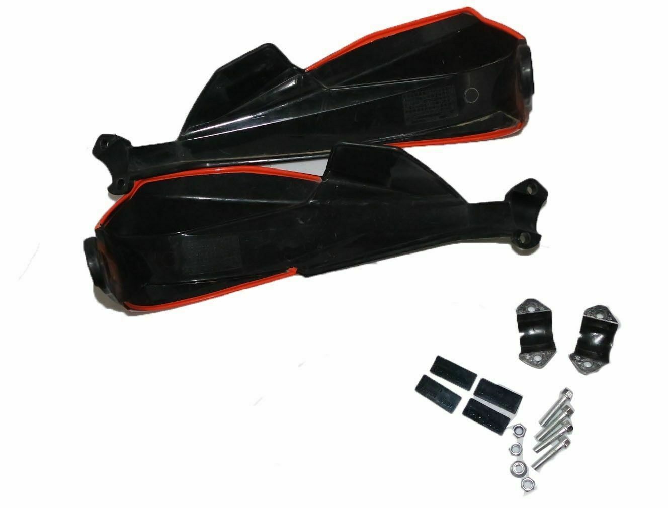 Nos Custom Painted Handlebar Hand Guard Set Black Orange Fits For KTM 