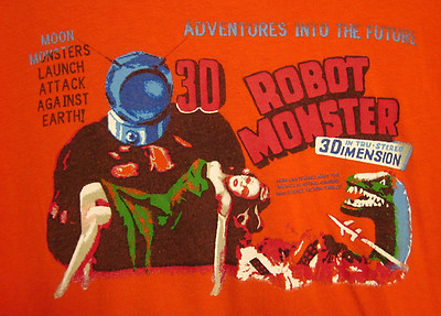 ROBOT MONSTER Movie retro tee 1953 throwback youth med