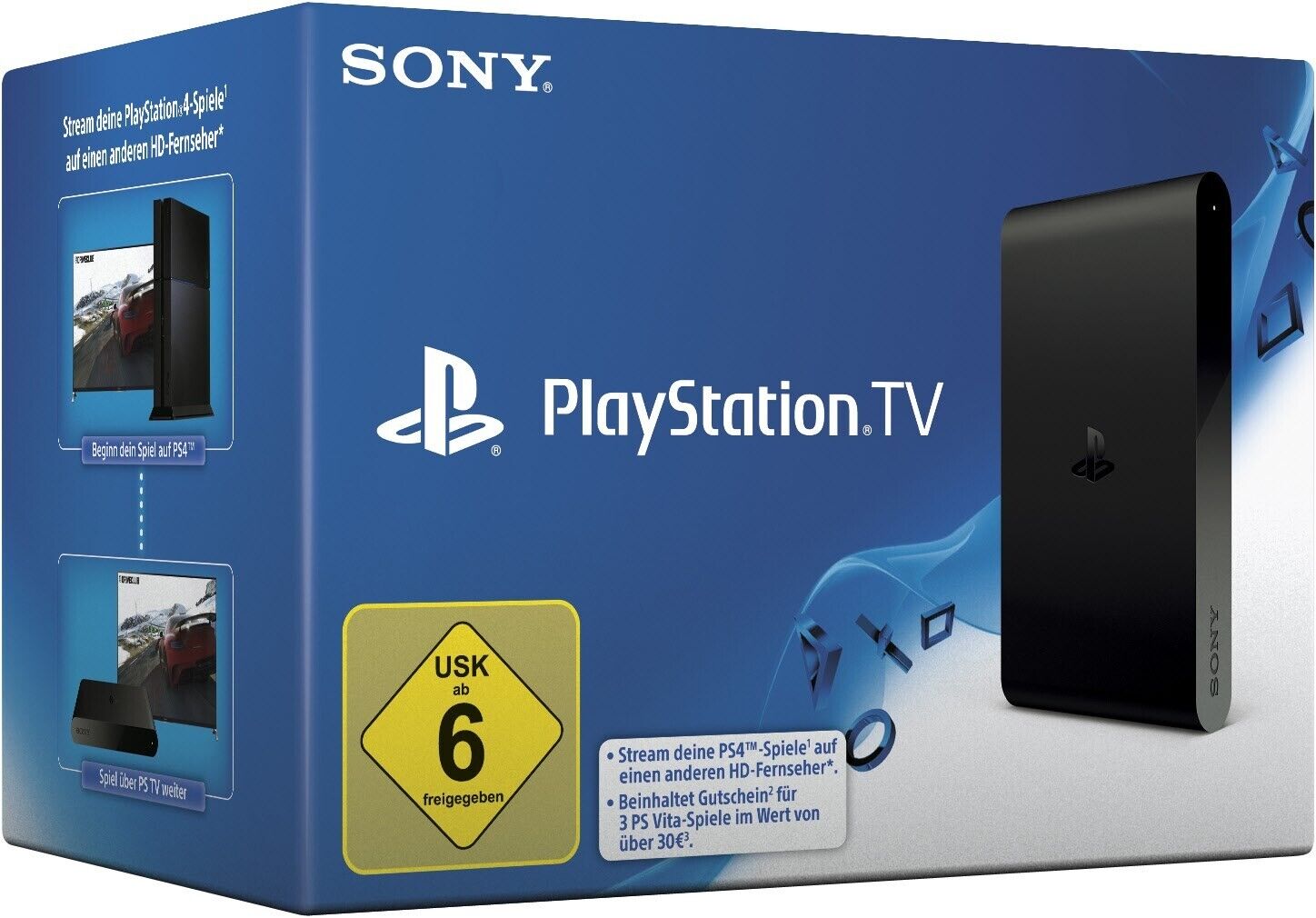 Sony PlayStation TV Schwarz (VTE-1016) NEU+ OVP
