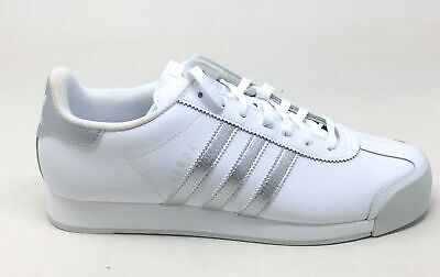 Adidas Womens Samoa W Lace Sneaker Shoes White Silver Grey Size 11 M US