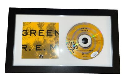 Mike Mills Signed REM Green Autographed CD JSA COA Framed Auto LEGEND