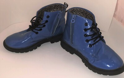 SALE Xiu Xian Dinimigi Fashion Blue Patent Leather Toddler Boys Rain Boots