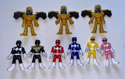 Power rangers imaginext 9 action figure red black blue yellow ranger lot