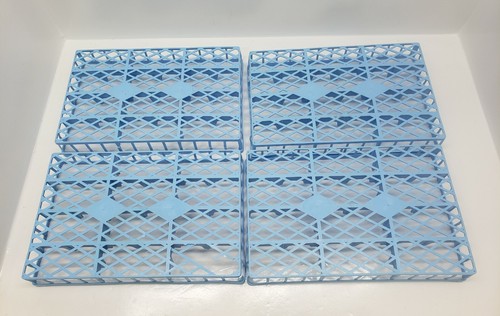 Vintage Hot Wheels Travel Case Plastic Insert Racks 12 Car Each 9.5 x 6 Blue - 4