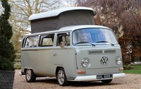 1971 VW T2 Bay Window Camper Van. Restored.  Right Hand Drive. Pop Top Roof.