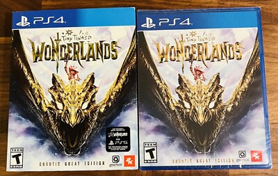 Brand New Tiny Tina's Wonderlands Chaotic Great Edition Slipcover PlayStation 4