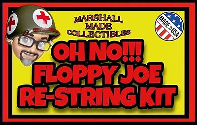OH NO!!! FLOPPY JOE Re-String Restring Kit For Vintage GI JOE ACTION MAN AT Joes