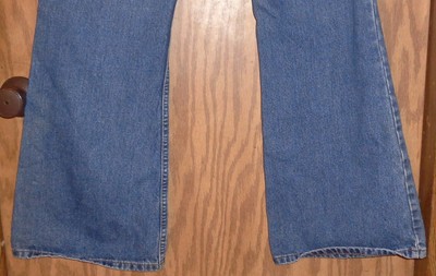 WOMEN'S SILVER WIDE LEG BUTTON FLY JEANS SIZE 30 X 31