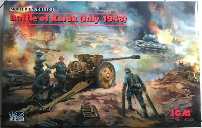 ICM 1/35 Battle of Kursk July 1943 T-34-76 early 1943 Pak 36(r) w/ 4 Figure