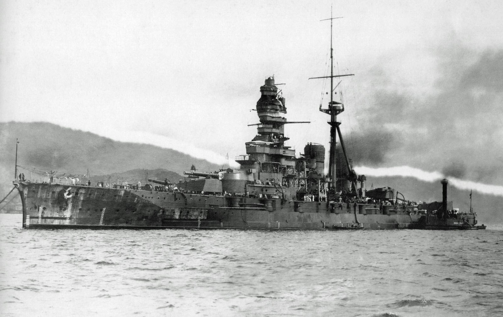 WW2 WWII Photo IJN Kirishima Japanese Battleship Kure 1940