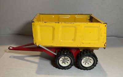 TONKA Turbine PUP DUMP TRAILER red/yellow RARE 