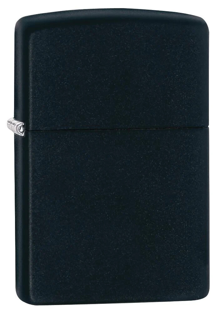Zippo 218, классическая черная матовая зажигалка, полноразмерная