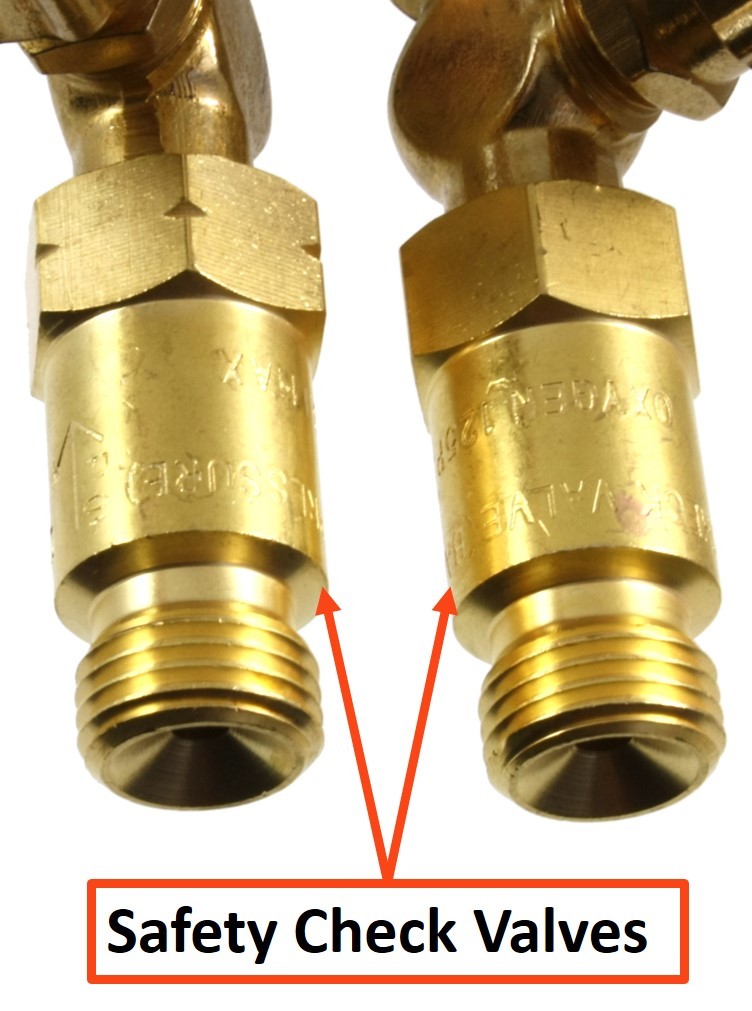 SÜA Medium OxyFuel Torch with Check Valves and Cutting Tips Acetylene