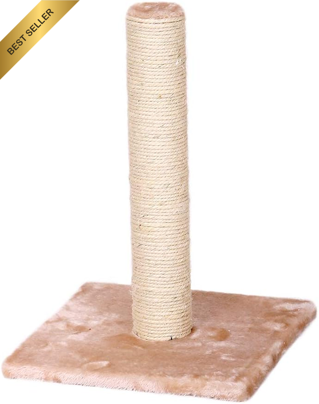 Cattitude Cat Scratch Post Classic, Beige, 45Cm Height - Cat Kitten Scratcher Pl