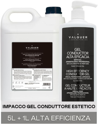 Valquer Profesional Laboratorios Confezione Di Gel Conduttivo per Uso Profession
