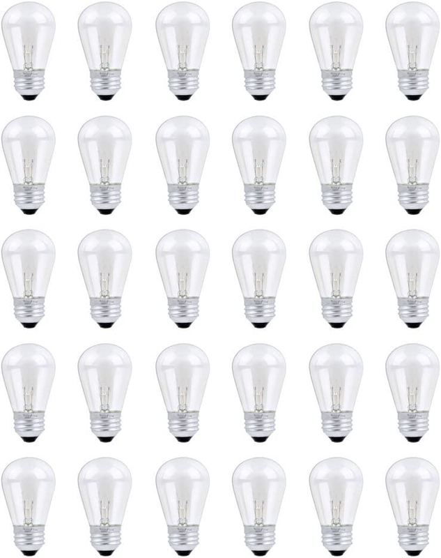 In Orange - Clear, 120v 11w For Outdoor Patio Use